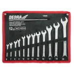 DEDRA WRENCH SET 1405S 12 PCS.CRV FLAT-CHAIN.6-14,17,19,22MM,POKROWIEC