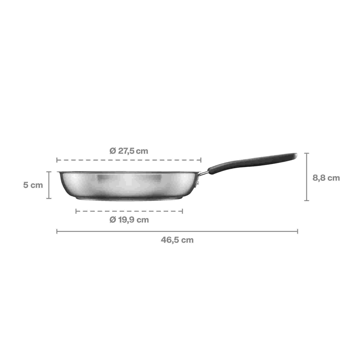 Patelnia 26 cm z powłoką ceramiczną Functional Form 1072311 – wymiary