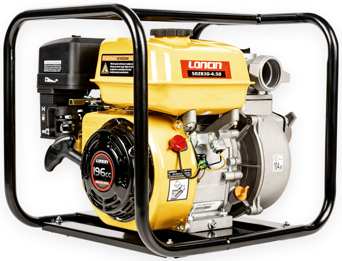 LONCIN LC50ZB30-4.5Q MOTOPOMPA POMPA STRAŻACKA SPALINOWA DO WODY CZYSTEJ WYSOKOWYDAJNA 30000 l/h 30m3/h - EWIMAX OFICJALNY DYSTRYBUTOR - AUTORYZOWAN