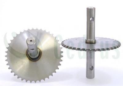Sprocket with axle Pubert Primo;Primo-Pneumatic ORIGINAL PART 0306050010