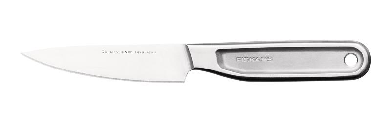 Fiskars All Steel 1062887 nóż do obierania 10 cm z japońskiej stali nierdzewnej