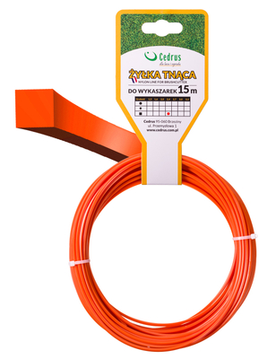 Cutting line 2.4/15m k square orange CEDRUS PIN004 - OFFICIAL DISTRIBUTOR - AUTHORIZED DEALER CEDRUS