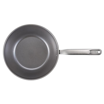 Fiskars All Steel 1064747 Wok 28 cm ze stali nierdzewnej z powłoką Ceratec