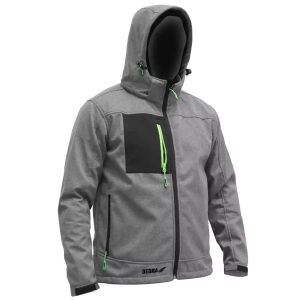 DEDRA BH61KS-S Kurtka softshell męska z kapturem S/48, robocza outdoor 5000 mm