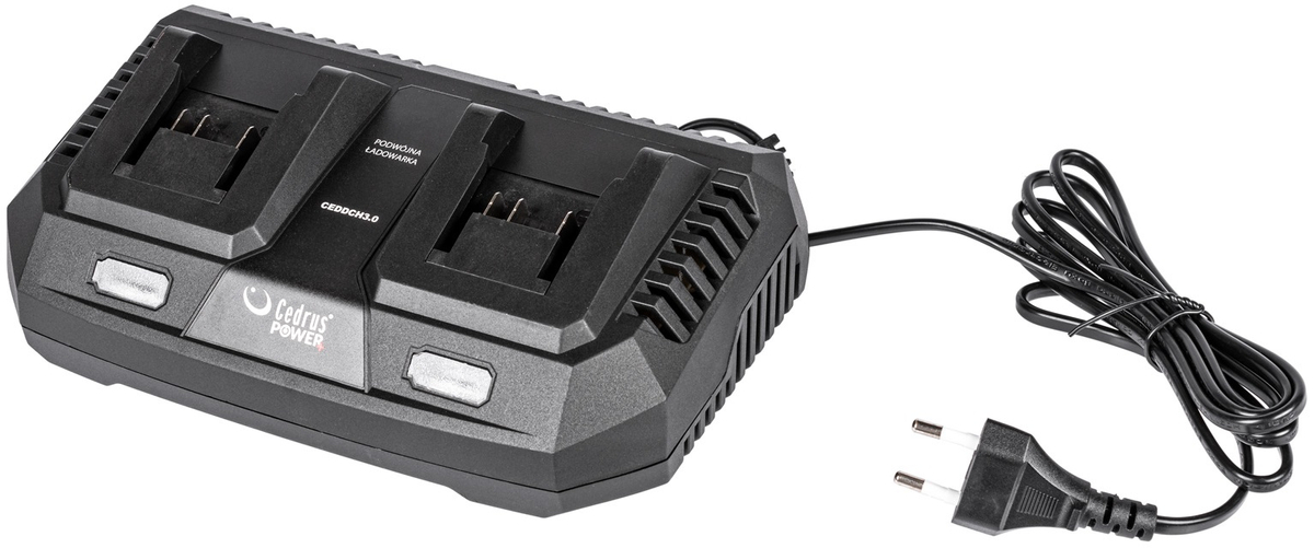 CEDRUS PODWÓJNA ŁADOWARKA BATERII AKUMULATORÓW CEDRUS POWER+ 20V DCH3.0 - OFICJALNY DYSTRYBUTOR - AUTORYZOWANY DEALER CEDRUS
