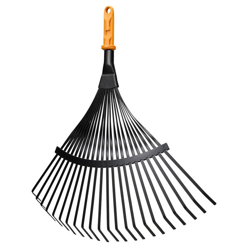 Fiskars OneClick 1080675 – grabie wachlarzowe metalowe do liści, głowica 42 cm