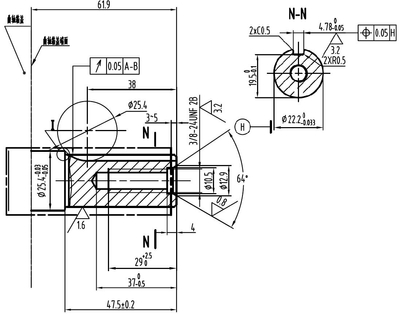 Silnik Rato RV170-B wał pionowy 22.2 mm / 62 mm RV170 B