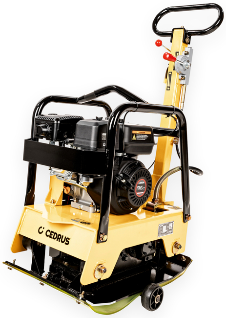 CEDRUS ZG06 SOIL COMPACTOR REVERSIBLE PLATE COMPACTOR FRONT/REAR 122 KG /6.5KM + TRANSPORT WHEELS + MAT ZG 06 - AUTHORIZED CEDRUS DEALER