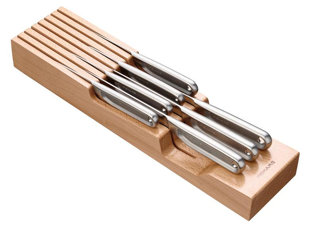FISKARS wooden knife block for drawer 1062890