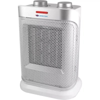 DESCON DA-T184CS Termowentylator ceramiczny 1500W oscylacja, farelka grzejnik PTC biało-srebrny