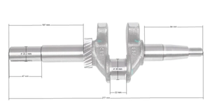Wał korbowy Zongshen Xp200 6,5Hp 22,2 mm 100003818