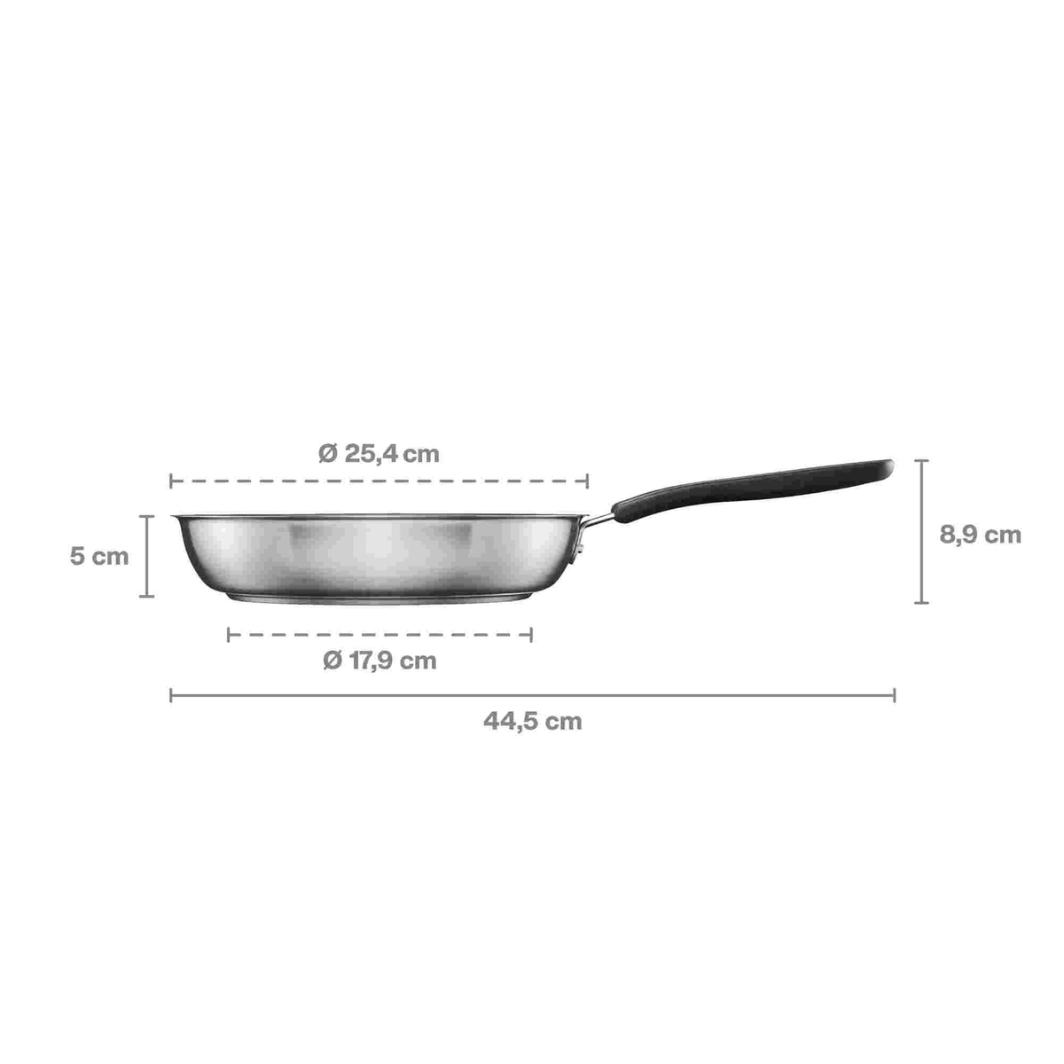 Patelnia 24 cm Functional Form 1072310 wymiary i profil