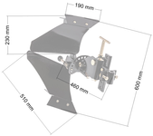 CEDRUS CEDRGL21 PŁUG PŁUG DWUSTRONNY OBROTOWY DO ORANIA DO GLEBOGRYZARKI CEDRUS GL05 i CEDRUS GL06 - OFICJALNY DYSTRYBUTOR - AUTORYZOWANY DEALER CEDRUS