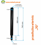 KASEI MASTERCUT 70CM FI20 DRILL BIT EXTENSION