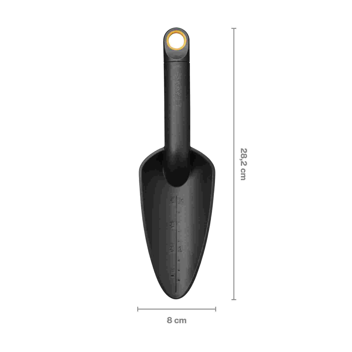 Łopatka szeroka Fiskars Solid 1071899 – lekka łopatka ogrodnicza z recyklingu