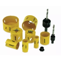 DEDRA 08WZ03 Zestaw otwornic bimetalowych HSS koronki 20-73 mm do metalu drewna 10 szt