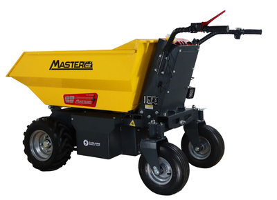 MasterCut AU-ED500 WOZIDŁO TRANSPORTER AKUMULATOROWY BUDOWLANY OGRODOWY TACZKA WYWROTKA ELEKTRYCZNA 48V, 32AH, 500KG