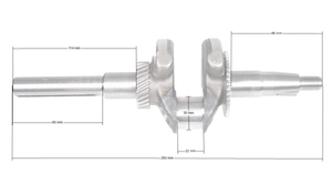 Loncin G200F-ZM crankshaft ORIGINAL PART 130290097-0002