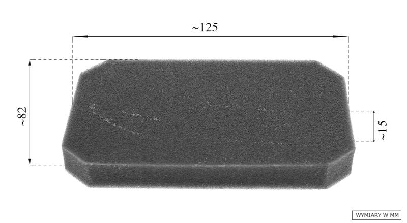 Filtr powietrza Robin EP16 EP17 KN18 widok z boku