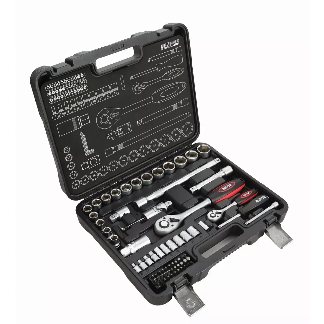 Zestaw kluczy nasadowych Hillen&Mohr 17K072A
