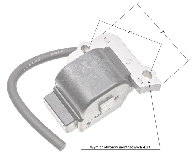 Moduł zapłonowy Kawasaki TJ45E bordo 21171-0709