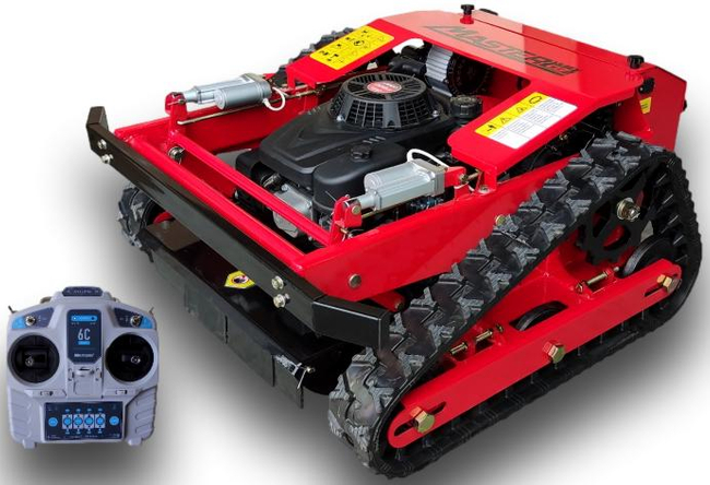 MASTERCUT JFRC55S SEKACÍ ROBOT NA DÁLKOVÉ OVLÁDÁNÍ HYBRIDNÍ PÁSOVÝ TRAKTOR NA TRÁVU POD PANELEM SEKAČKA NA DÁLKOVÉ OVLÁDÁNÍ