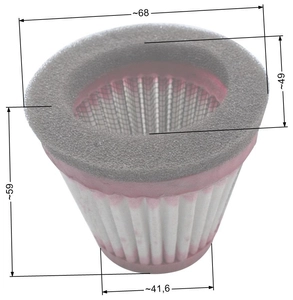 Kawasaki air filter 8R01-64