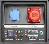 LONCIN LC8000D-AS MOCNY AGREGAT GENERATOR PRĄDOTWÓRCZY 230V / 400V AVR  6,5kW -  EWIMAX OFICJALNY DYSTRYBUTOR - AUTORYZOWANY DEALER LONCIN