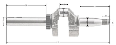 Klikový hřídel B&S Series 400 500 ORIGINÁLNÍ DÍL 796216