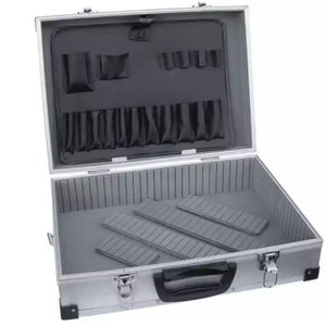DEDRA N0001 walizka narzędziowa aluminiowa 460x325x150 srebrna, kuferek i skrzynka