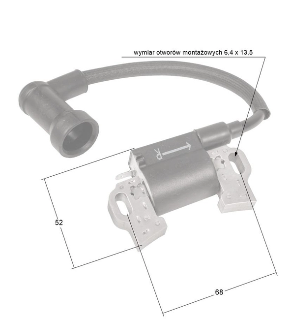 Moduł zapłonowy Loncin cewka LC2P76F LC2P73F-A cylinder 2 prawy CZĘŚĆ ORYGINALNA 270920453-0002
