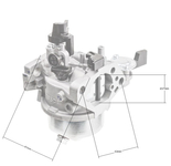 Loncin G420F carburetor ORIGINAL PART 170020446-T190