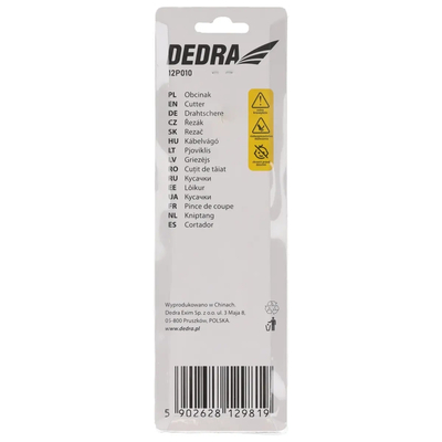 DEDRA 12P010 190 mm Cutter for Ropes and Steel Wire, Cable Cutters