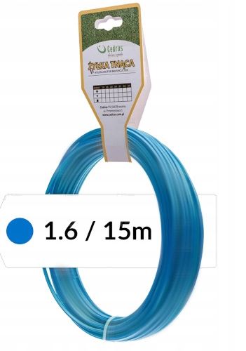 ŻYŁKA TNĄCA 1.6/15m k okrągła niebieska DBPLCEDCN01/02RBY - OFICJALNY DYSTRYBUTOR - AUTORYZOWANY DEALER CEDRUS