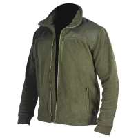 DEDRA BH6PA-XXL Bluza polarowa polar roboczy z wstawkami OXFORD 280g/m² zielona XXL