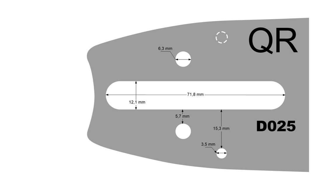 Prowadnica 16 325 1.6mm D025 Stihl SARP S16G6SS67 wymiary stopki D025