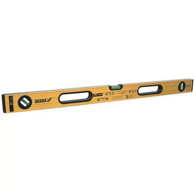 DEDRA MD5060 Poziomnica poziomica wasserwaga 60 cm aluminiowa 3 libelki z uchwytami