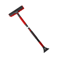 Brush with scraper and squeegee 3-in-1, 87-105cm