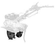 Železná kola s nápravami CEDRUS tiller GL1000N-3/GL09 - Polský výrobek CEDRGL33