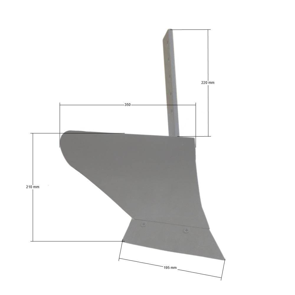 Wymiary i kształt lemiesza pługa CEDRUS CEDRGL35