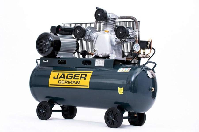 JAGER GERMAN 100L 8BAR 540L/Min 230V OIL FLOOR COMPRESSOR - Increased Efficiency , Powerful Thing