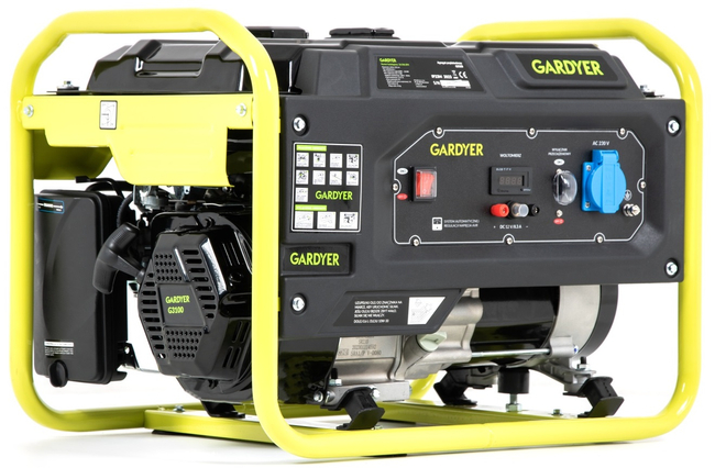GARDYER G3100 3kW jednofázový generátor - oficiální distributor - autorizovaný prodejce GARDYER
