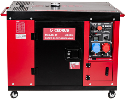 CEDRUS DG8.5E-3F AGREGAT GENERATOR PRĄDOTWÓRCZY 8.5kW / 18 KM 230/400V AVR WERSJA WYCISZONA SILENT CEDRUS 8.5 kW KD1100F DIESEL