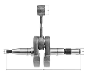 Husqvarna 365 crankshaft 8R48-549