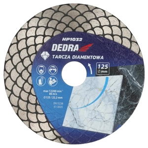 DEDRA HP1032 Tarcza diamentowa 125 mm łuska do gresu betonu ceramiki i kamienia