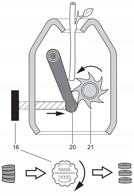 CEDRUS RE01 ROZDRABNIACZ ELEKTRYCZNY FREZOWY ZĘBATKOWY NA FREZ RĘBAK DO GAŁĘZI 2800W / 44mm - OFICJALNY DYSTRYBUTOR - AUTORYZOWANY DEALER CEDRUS