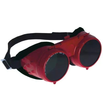 DEDRA DES020 Gogle spawalnicze metalowe uchylne 5 DIN, okulary ochronne do spawania