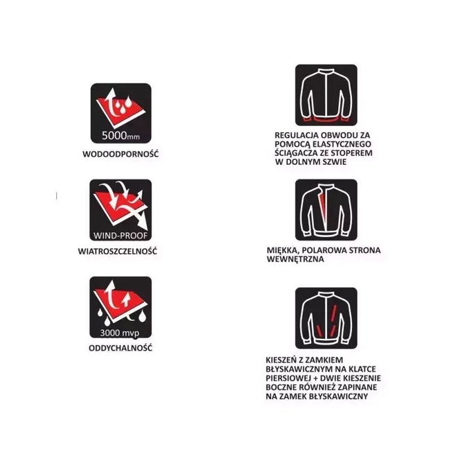 KURTKA SOFTSHELL DEDRA BH6KS-XL ROZMIAR XL, 96% POLIESTER + 4% ELASTAN