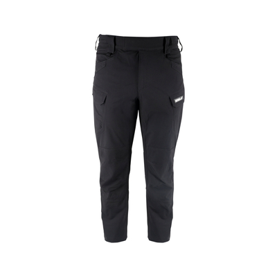 DEDRA BH34SP-S Spodnie robocze BHP bojówki nylon spandex czarne slim S/48 190 g/m²