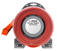 Żyłka tnąca 2.7/57m kwadrat pomarańcz DI1309-B